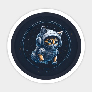 Astronaut kitten Sticker